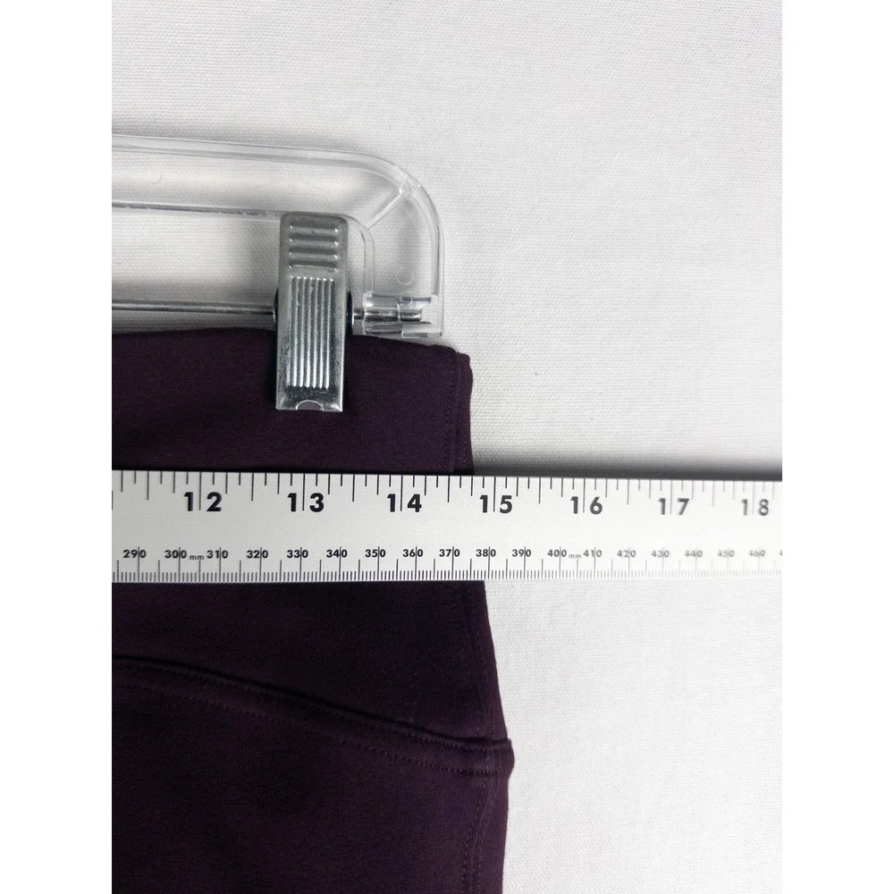 Spanx Pull‎ On Pants Womens L Burgundy Office Career Ankle Casual Skinny
